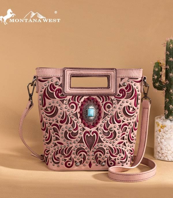 MONTANAWEST BAGS :: CROSSBODY BAGS :: Wholesale Montana West Cut-Out Crossbody Bag