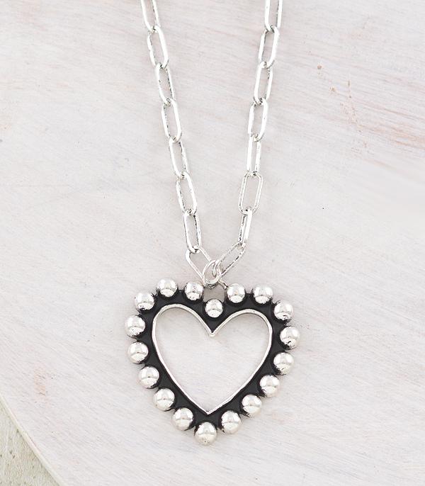 WHAT'S NEW :: Wholesale Western Heart Studded Necklace