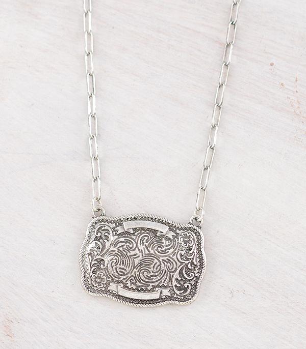 New Arrival :: Wholesale Western Belt Buckle Pendant Necklace