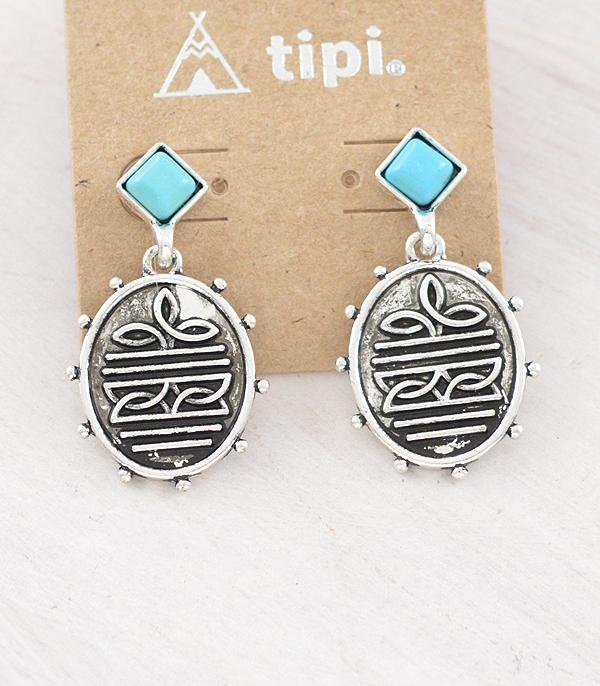 New Arrival :: Wholesale Western Boot Stitch Earrings