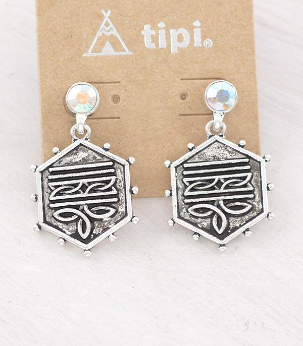 New Arrival :: Wholesale Western Boot Stitch Dangle Earrings
