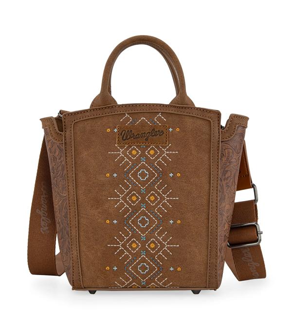 New Arrival :: Wholesale Wrangler Aztec Tote Crossbody Bag