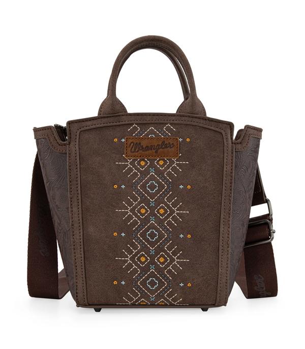 New Arrival :: Wholesale Wrangler Aztec Tote Crossbody Bag