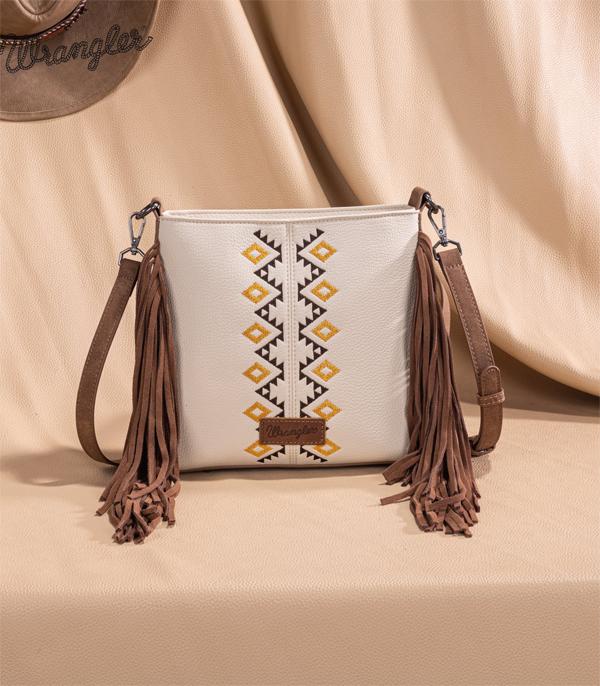 New Arrival :: Wholesale Wrangler Aztec Embroidered Crossbody Bag