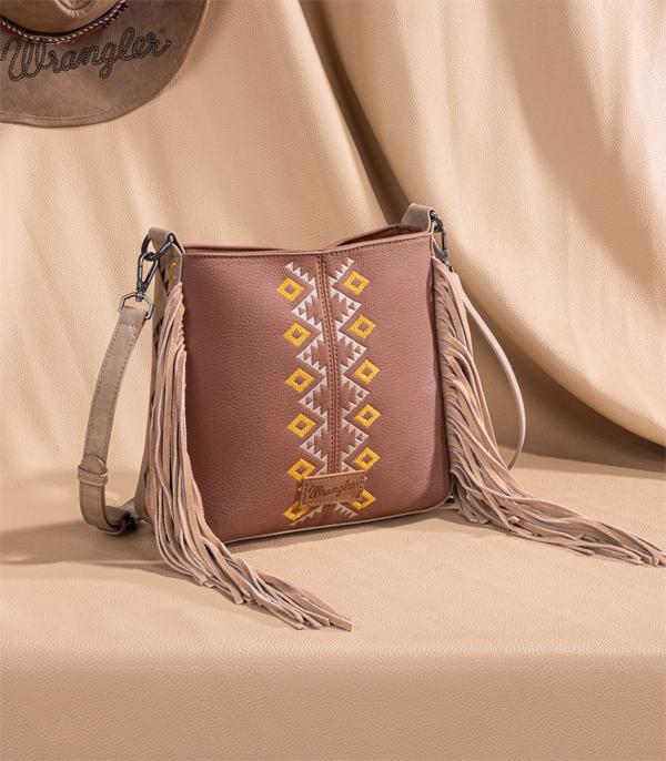 New Arrival :: Wholesale Wrangler Aztec Embroidered Crossbody Bag