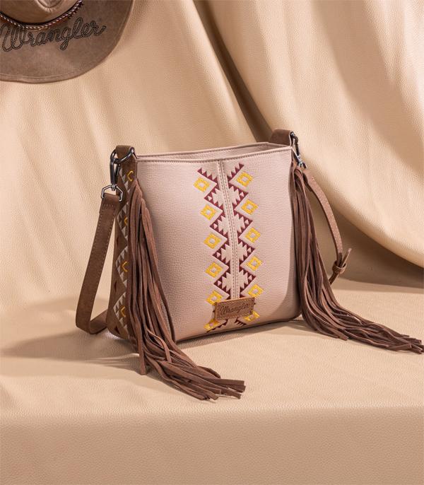 New Arrival :: Wholesale Wrangler Aztec Embroidered Crossbody Bag