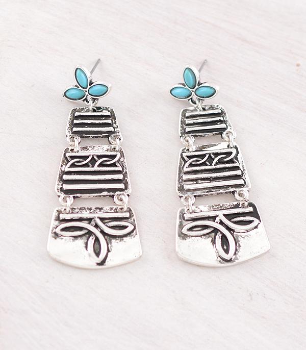 New Arrival :: Wholesale Western Boot Stitch Earrings