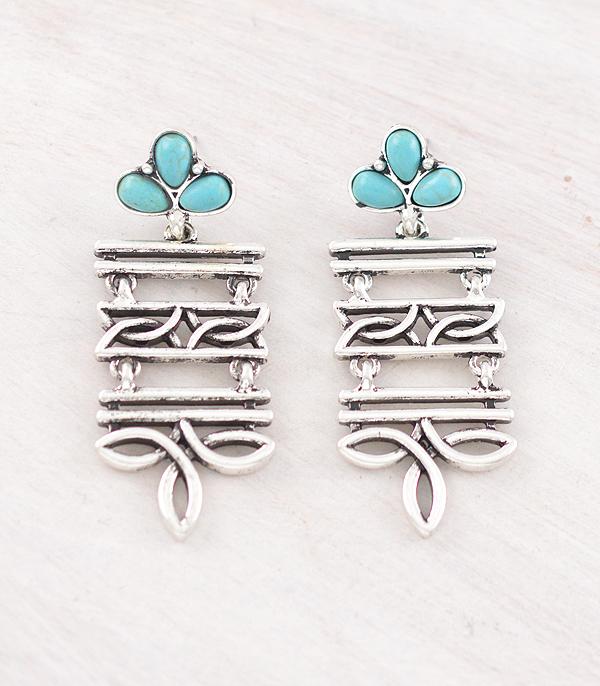 New Arrival :: Wholesale Western Boot Stitch Earrings