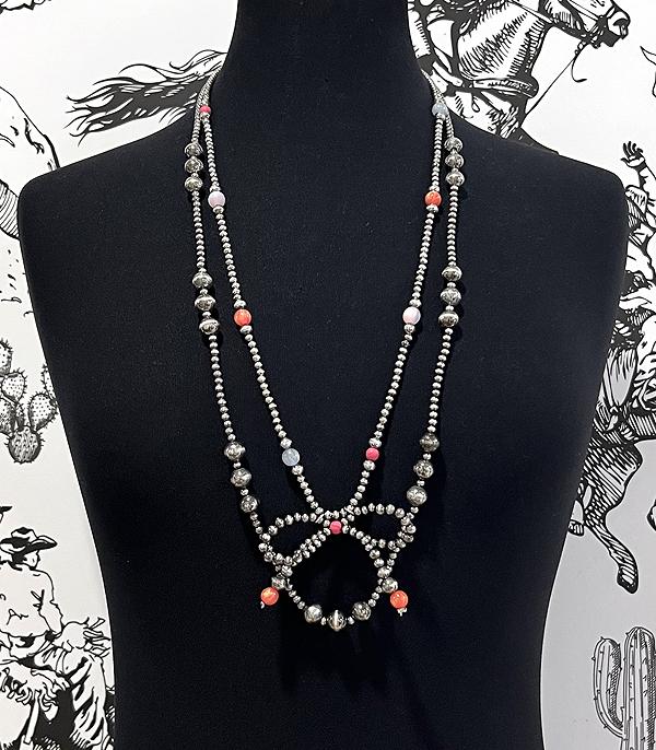New Arrival :: Wholesale Western Navajo Pearl Bow Necklace
