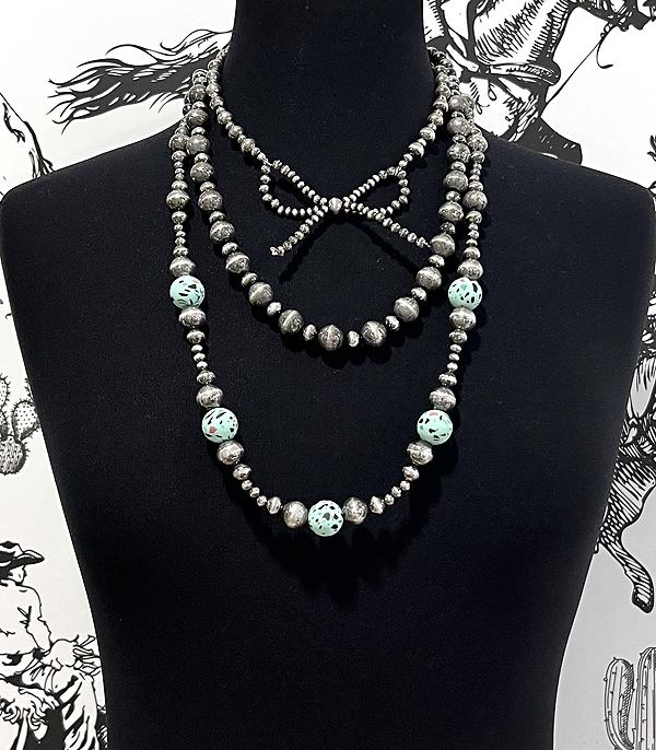 New Arrival :: Wholesale Western Navajo Pearl Bow Necklace