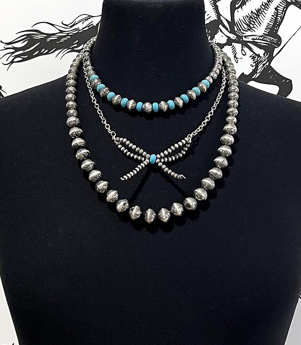 New Arrival :: Wholesale Western Navajo Pearl Bow Necklace