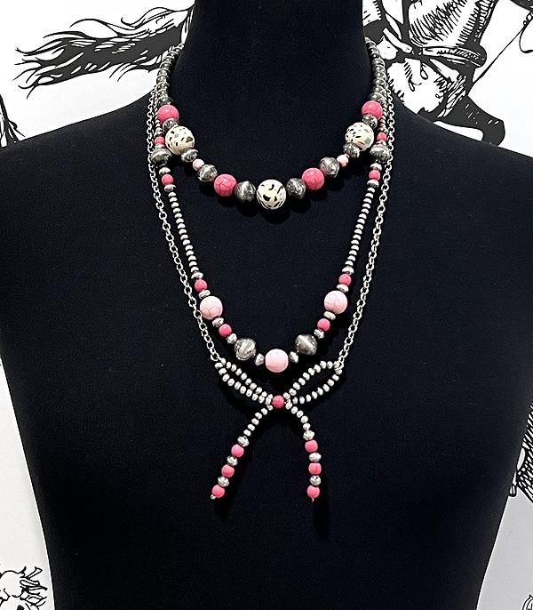 New Arrival :: Wholesale Western Navajo Pearl Bow Necklace