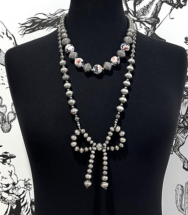 New Arrival :: Wholesale Western Navajo Pearl Bow Necklace