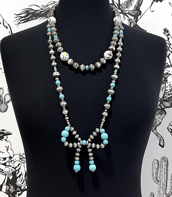 New Arrival :: Wholesale Western Navajo Pearl Bow Necklace
