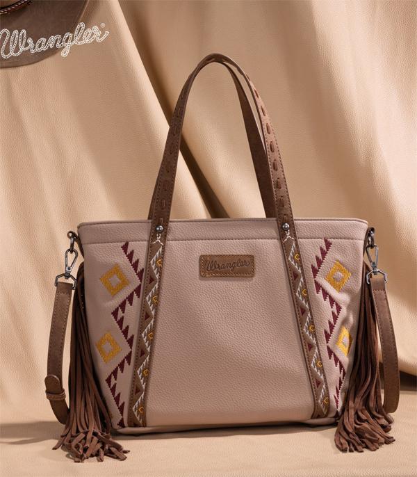New Arrival :: Wholesale Wrangler Aztec Embroidered Tote Bag