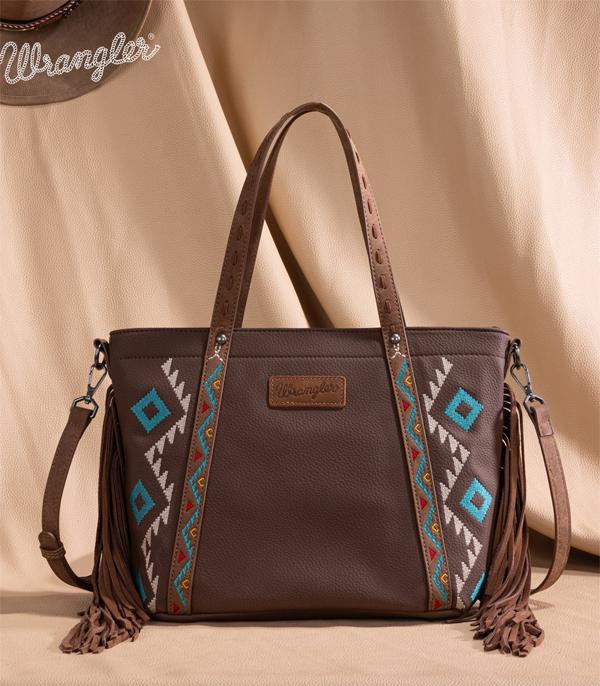 New Arrival :: Wholesale Wrangler Aztec Embroidered Tote Bag