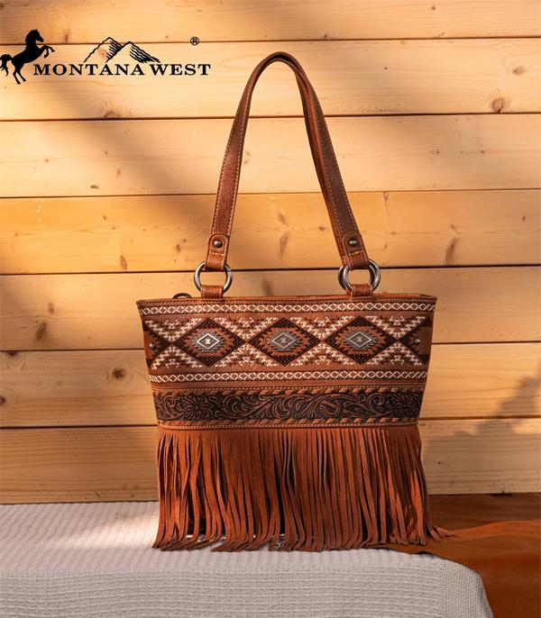 New Arrival :: Wholesale Montana West Tooled Aztec Tote Bag