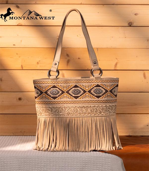 New Arrival :: Wholesale Montana West Tooled Aztec Tote Bag