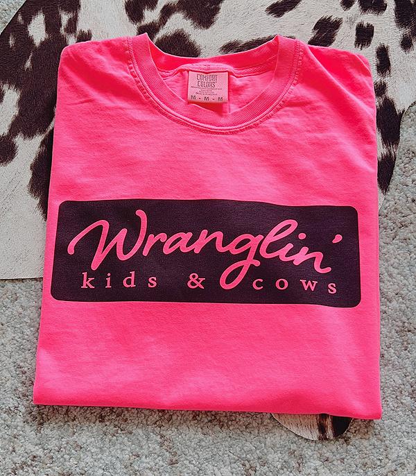 New Arrival :: Wholesale Wranglin Cattle Kids Comfort Colors Tee