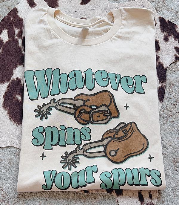 New Arrival :: Wholesale Whatever Spins Your Spurs Tshirt