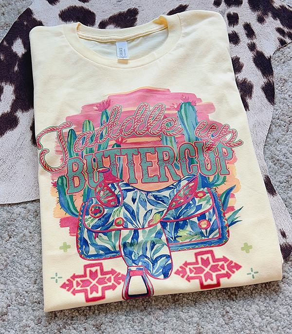 New Arrival :: Wholesale Western Saddle Up Buttercup Tshirt