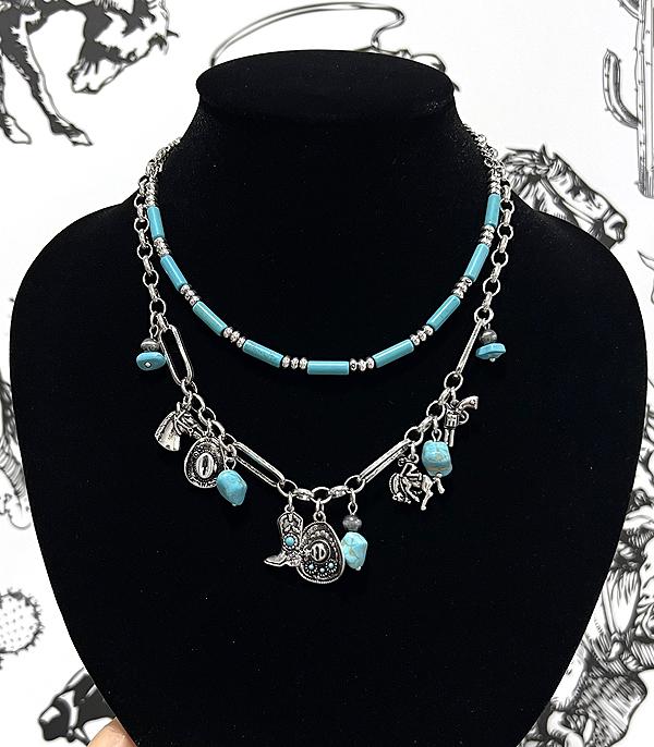 New Arrival :: Wholesale Western Trending Charm Necklace