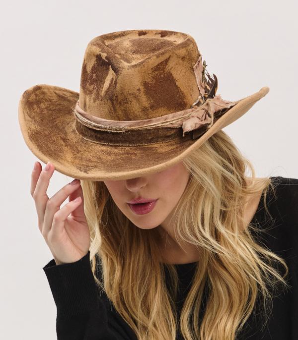 New Arrival :: Wholesale Vintage Cowgirl Shapeable Distressed Hat