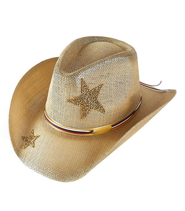 New Arrival :: Wholesale Western Glitter Straw Cowgirl Hat
