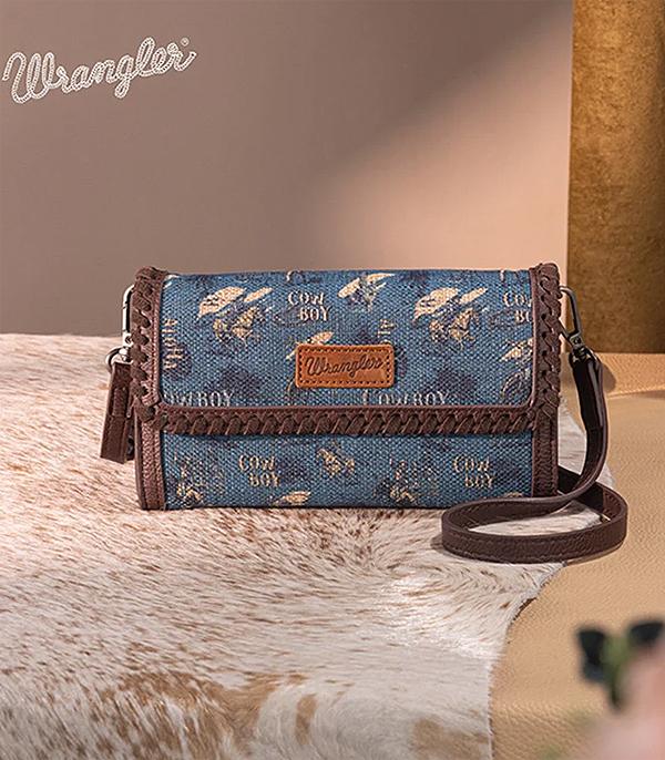 New Arrival :: Wholesale Wrangler Cowboy Print Crossbody Bag