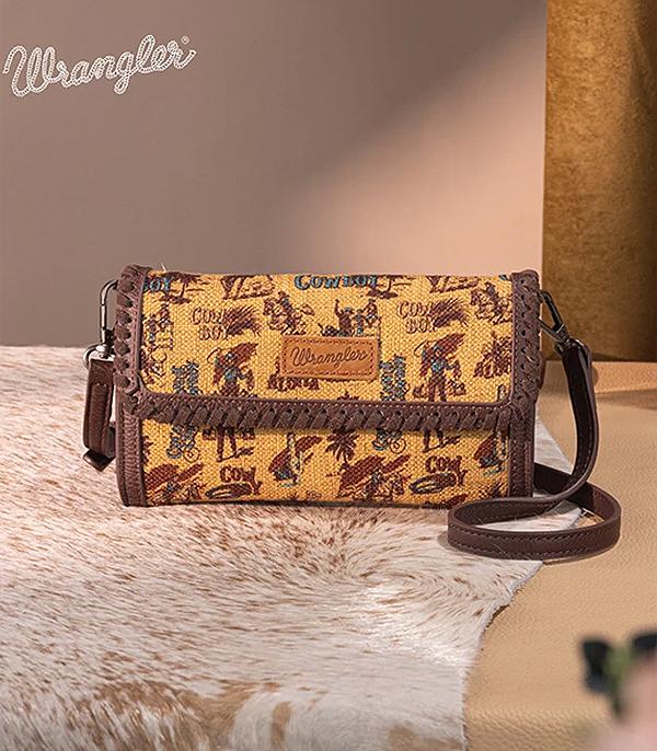 New Arrival :: Wholesale Wrangler Cowboy Print Crossbody Bag