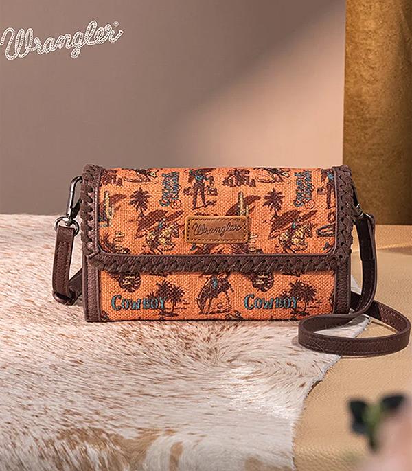 New Arrival :: Wholesale Wrangler Cowboy Print Crossbody Bag