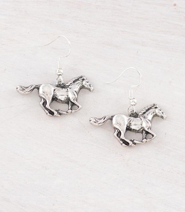 New Arrival :: Wholesale Western Running Horse Earrings