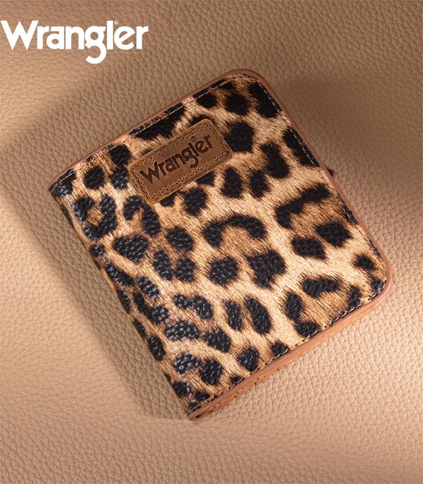 New Arrival :: Wholesale Wrangler Leopard Print Bi Fold Wallet
