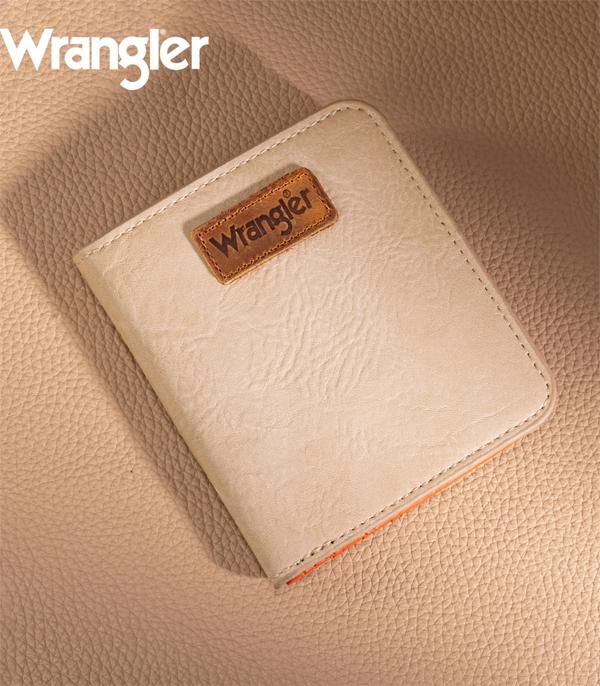 New Arrival :: Wholesale Wrangler Solid Color Bi-Fold Wallet