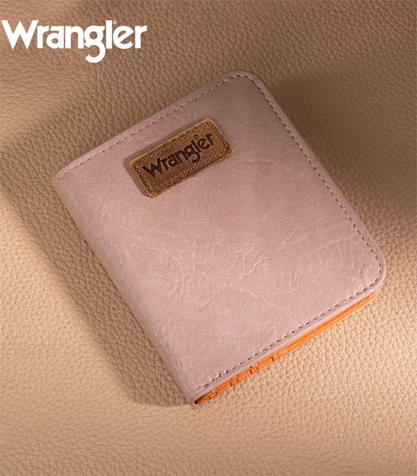 New Arrival :: Wholesale Wrangler Solid Color Bi-Fold Wallet