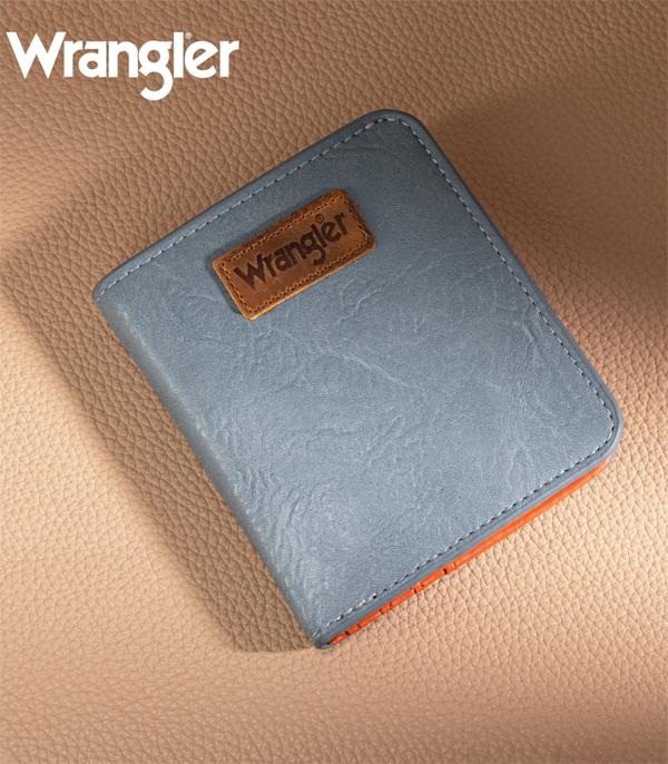 New Arrival :: Wholesale Wrangler Solid Color Bi-Fold Wallet