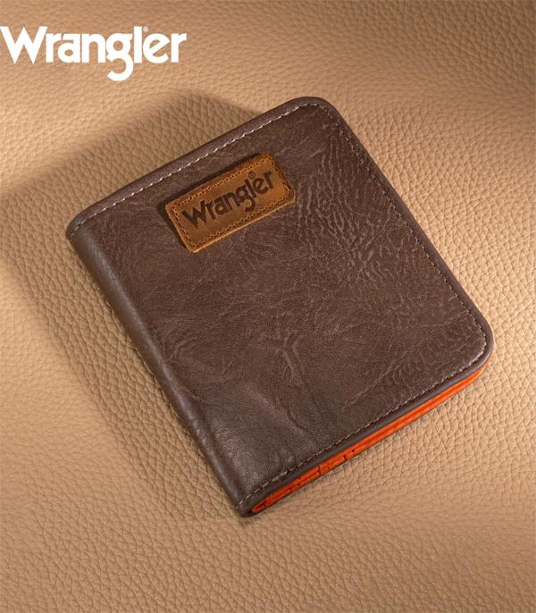 New Arrival :: Wholesale Wrangler Solid Color Bi-Fold Wallet