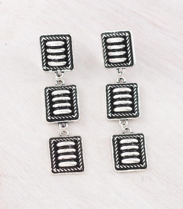 New Arrival :: Wholesale Western Concho Drop Earrings