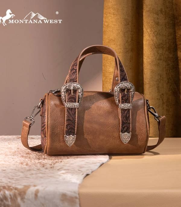 New Arrival :: Wholesale Montana West Tooled Mini Barrel Bag