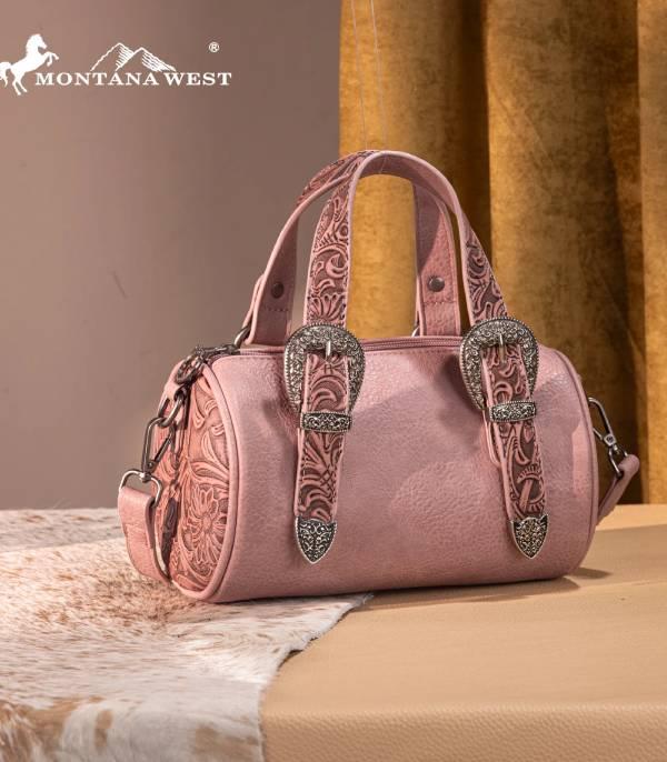 New Arrival :: Wholesale Montana West Tooled Mini Barrel Bag