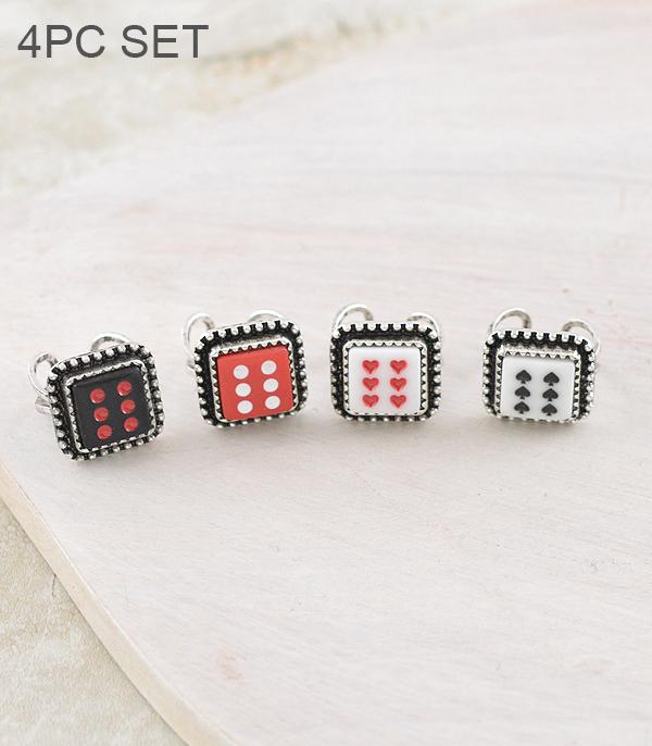 WHAT'S NEW :: Wholesale Tipi Brand 4PC Set Dice Ring