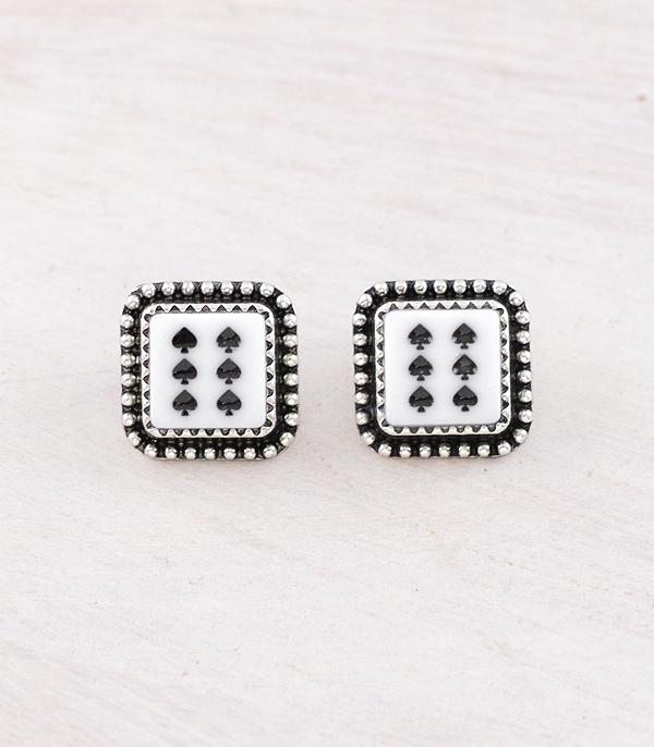 WHAT'S NEW :: Wholesale Western Dice Concho Earrings