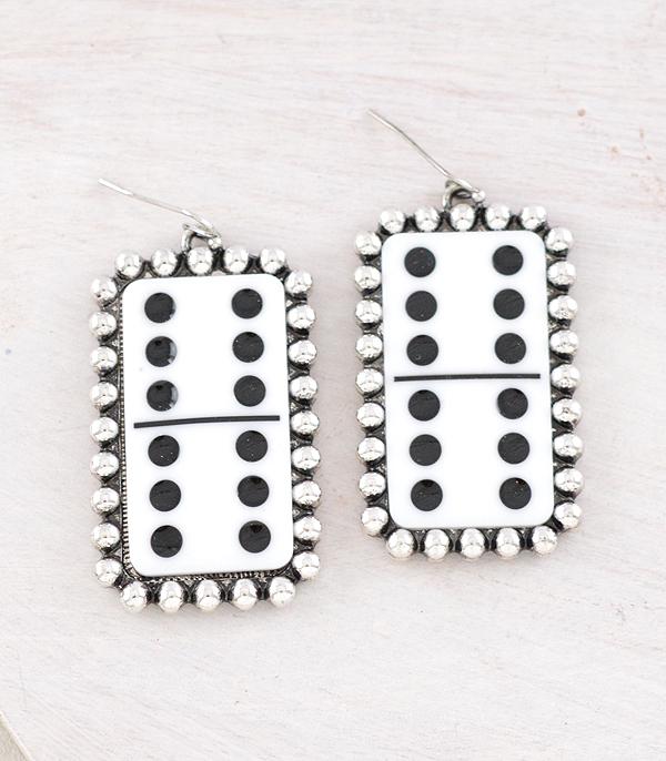 WHAT'S NEW :: Wholesale Western Dice Concho Earrings