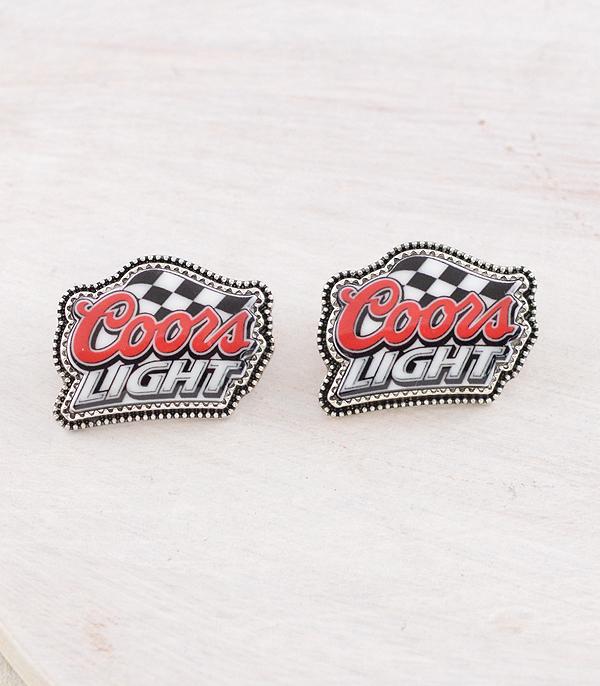 WHAT'S NEW :: Wholesale Western Checkered Beer Earrings
