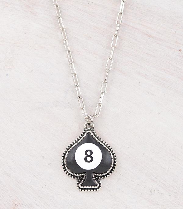 New Arrival :: Wholesale Tipi Brand Eight Ball Pendant Necklace