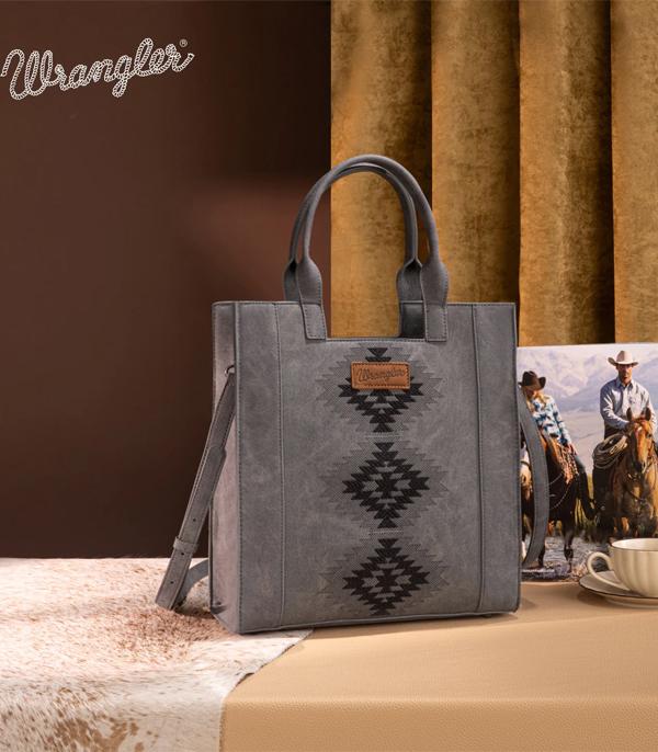 MONTANAWEST BAGS :: CROSSBODY BAGS :: Wholesale Wrangler Aztec Tote Crossbody Bag