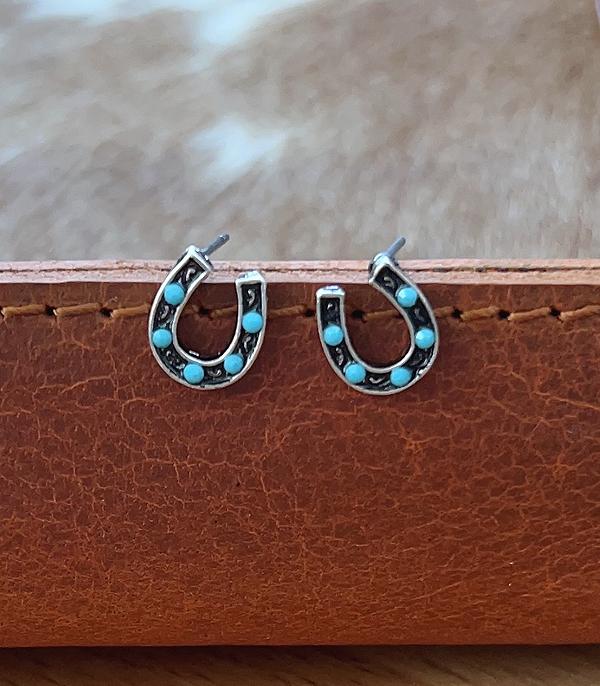 New Arrival :: Wholesale Western Horseshoe Mini Stud Earrings