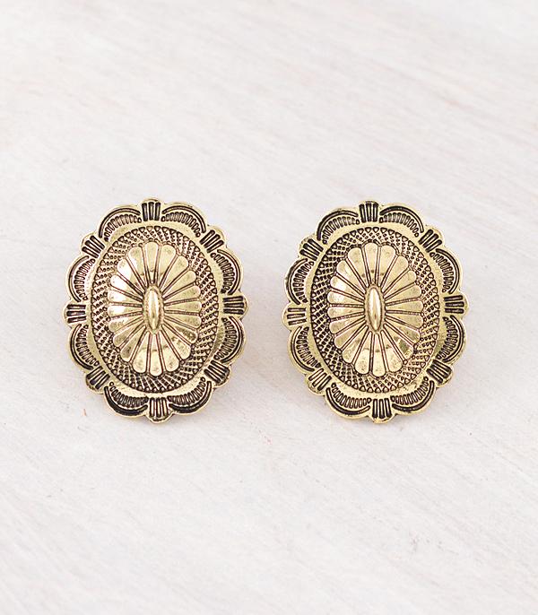 New Arrival :: Wholesale Western Concho Earrings