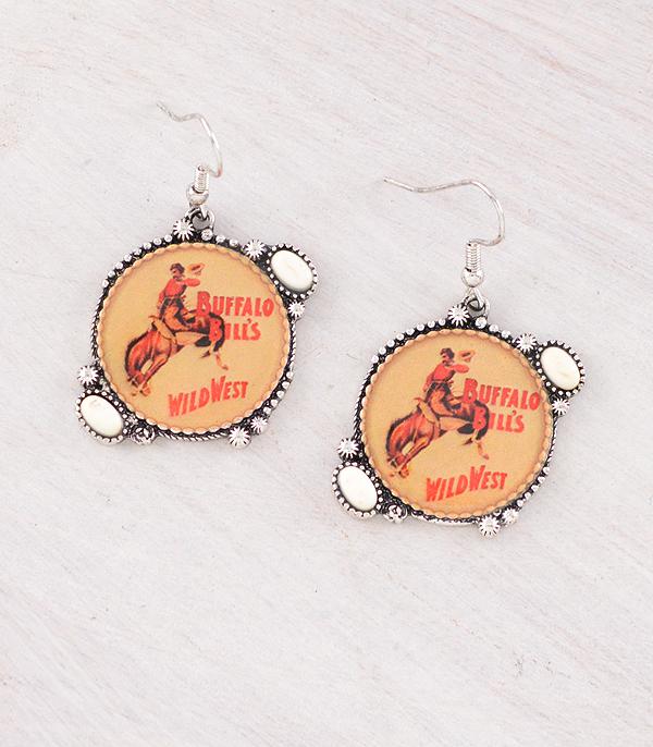 New Arrival :: Wholesale Western Vintage Buffalo Bill Earrings