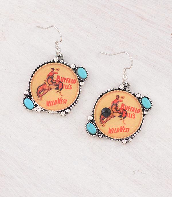 New Arrival :: Wholesale Western Vintage Buffalo Bill Earrings